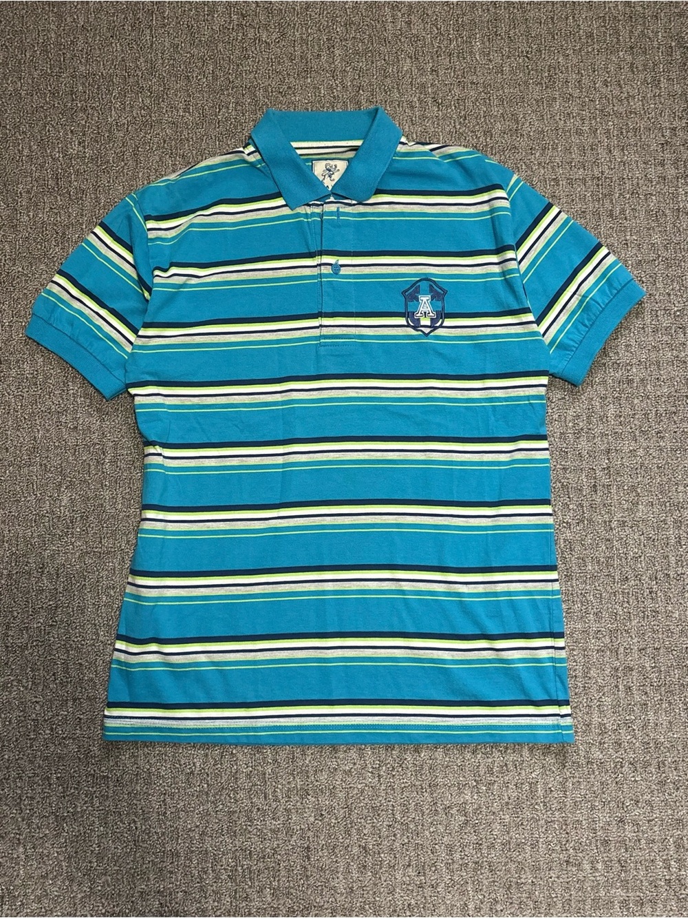 Y2K 2000s style Striped Polo | $25